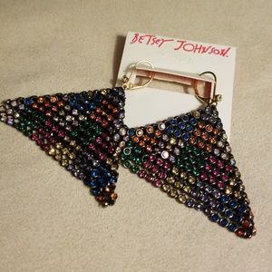 NWT Betsy Johnson Statement Earrings